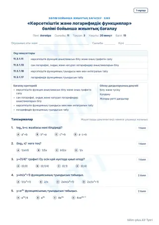 Үлгі · БЖБ · 1-нұсқа