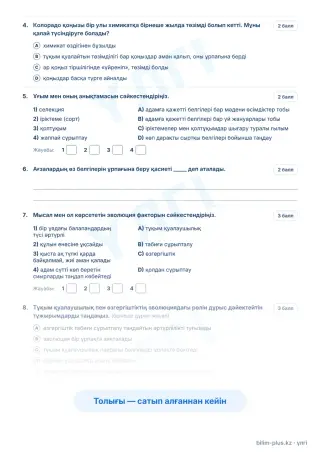 Үлгі · Тапсырмалар
