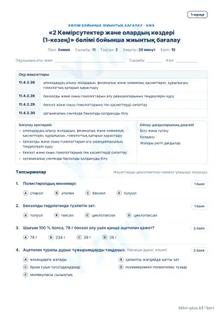 Үлгі · БЖБ · 1-нұсқа