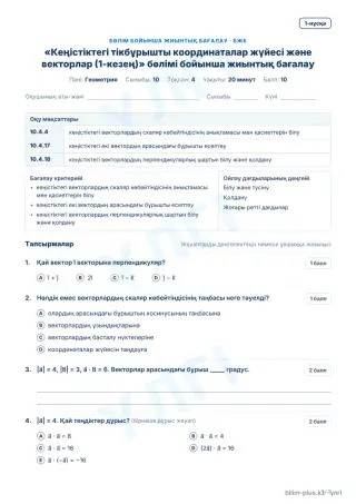 Үлгі · БЖБ · 1-нұсқа